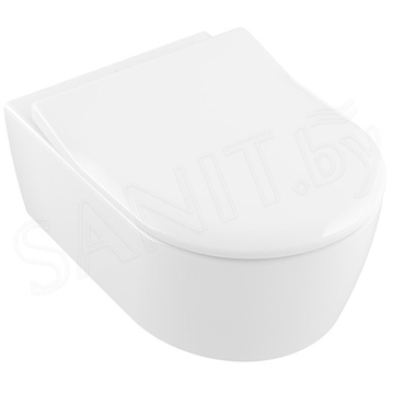 Комплект инсталляции Geberit Alpha 458.233.00.2A35Ch с кнопкой и унитазом Villeroy&Boch Avento 5656RS01