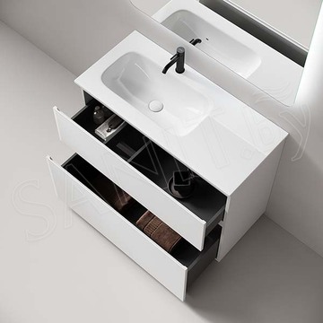 Тумба под умывальник Sancos Folk Floor Bianco левая