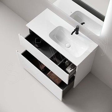 Тумба под умывальник Sancos Folk Floor Bianco левая