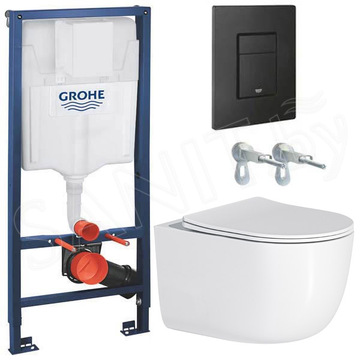 Комплект инсталляции Grohe Solido 38811KF0 с унитазом Roxen Vortex Tornado 530160-01 Rimless Soft Close