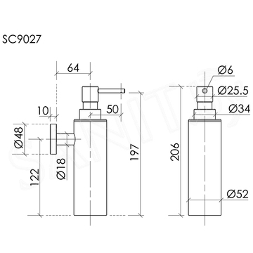 Дозатор Sancos Base SC9027GG