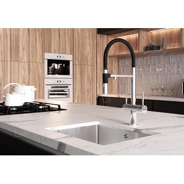 Смеситель для кухонной мойки Paulmark Gravity Gr213188-NI / Gr213188-CR с подключением к фильтру воды