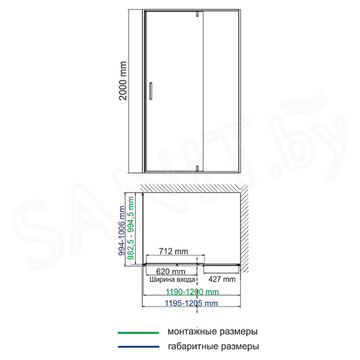 Душевой уголок Wasserkraft Aisch 55P07 / 55P10 / 55P06