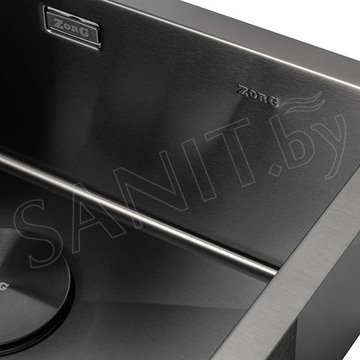 Кухонная мойка Zorg ZRN 4545 / 4555 Premium PVD Gunblack