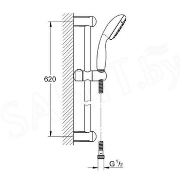 Душевой гарнитур Grohe New Tempesta 100 27924000