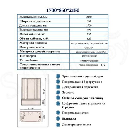 Сборка душевой кабины ода 8308