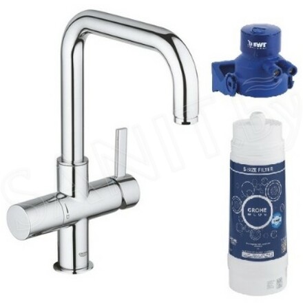 Смеситель для кухонной мойки Grohe Blue Pure 120438 в комплекте с фильтром