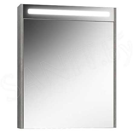 Шкаф-зеркало Belux Неман ВШ 65 бетон светлый