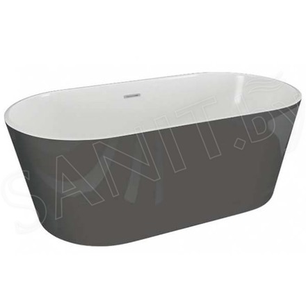 Акриловая ванна Polimat Uzo графит