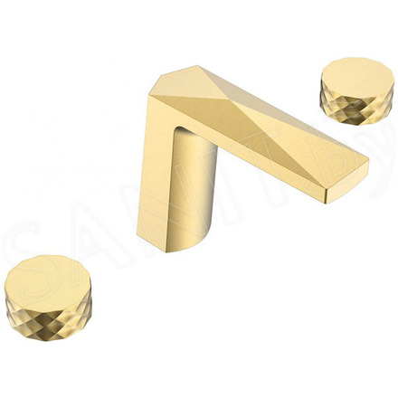 Смеситель для умывальника Boheme Venturo 150-G-DIAMOND Gold / 150-MG-DIAMOND Matt Gold