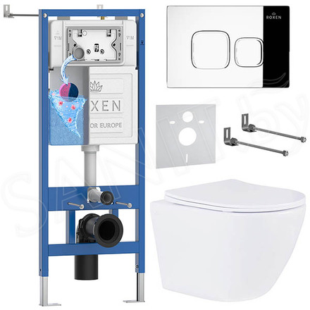 Комплект инсталляции 6 в 1 Roxen StounFix Dual Fresh 546881 с аромадозатором