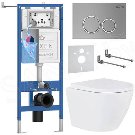 Комплект инсталляции 6 в 1 Roxen StounFix Dual Fresh 530326 с аромадозатором