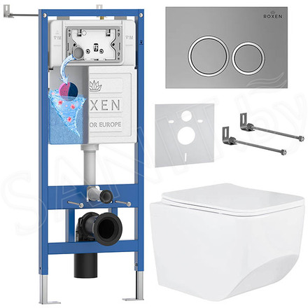 Комплект инсталляции 6 в 1 Roxen StounFix Dual Fresh 532055 с аромадозатором