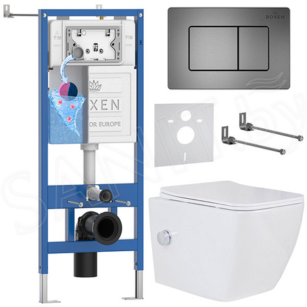 Комплект инсталляции 6 в 1 Roxen StounFix Dual Fresh 623444 с аромадозатором