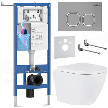 Комплект инсталляции 6 в 1 Roxen StounFix Dual Fresh 560993 с аромадозатором
