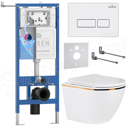 Комплект инсталляции 6 в 1 Roxen StounFix Dual Fresh 850609 с аромадозатором