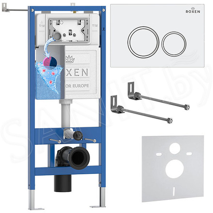 Комплект инсталляции 4 в 1 Roxen StounFix Dual Fresh 805364 с аромадозатором