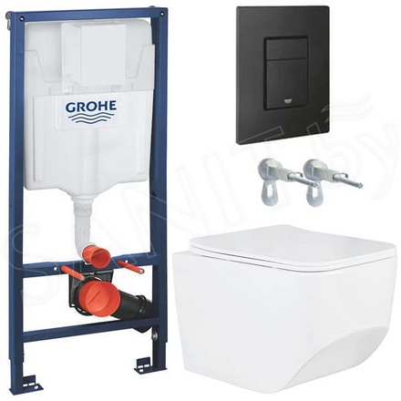 Комплект инсталляции Grohe Solido 38811KF0 с унитазом Roxen Boro 530145-01 Rimless Soft Close