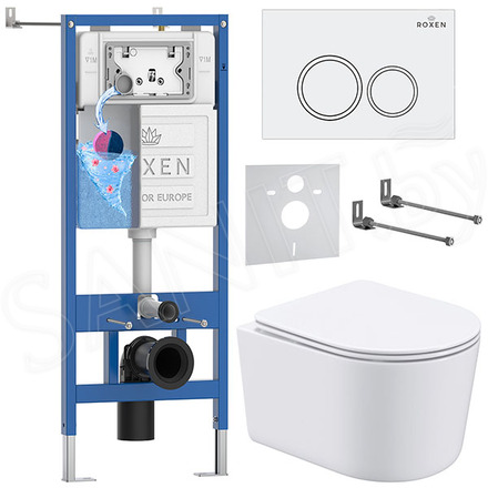 Комплект инсталляции 6 в 1 Roxen StounFix Dual Fresh 906789 с аромадозатором