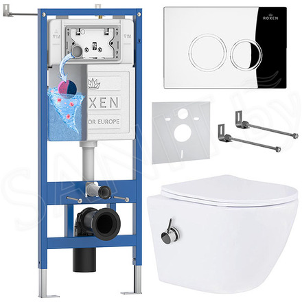 Комплект инсталляции 6 в 1 Roxen StounFix Dual Fresh 926249 с аромадозатором
