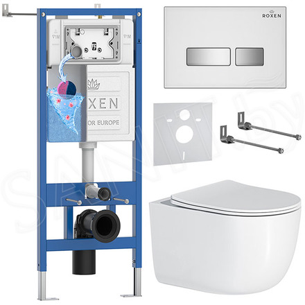 Комплект инсталляции 6 в 1 Roxen StounFix Dual Fresh 964605 с аромадозатором