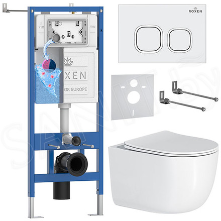Комплект инсталляции 6 в 1 Roxen StounFix Dual Fresh 964425 с аромадозатором