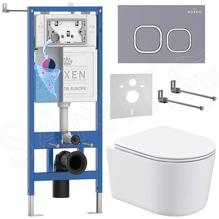 Комплект инсталляции 6 в 1 Roxen StounFix Dual Fresh 966428 с аромадозатором