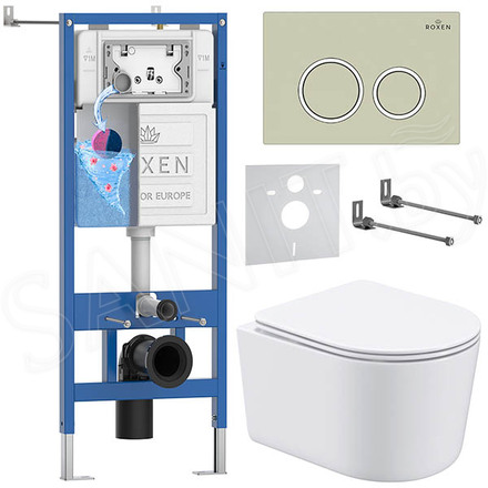 Комплект инсталляции 6 в 1 Roxen StounFix Dual Fresh 966278 с аромадозатором
