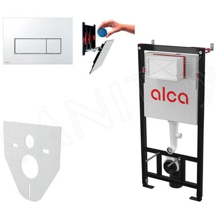 Система инсталляции AlcaPlast AM101/1120+M571+M91 с кнопкой