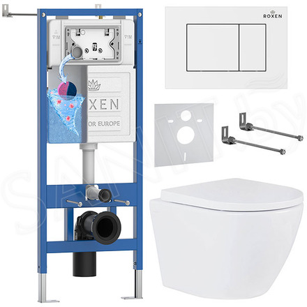 Комплект инсталляции 6 в 1 Roxen StounFix Dual Fresh 969004 с аромадозатором