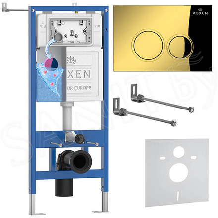 Комплект инсталляции 4 в 1 Roxen StounFix Dual Fresh 968001 с аромадозатором