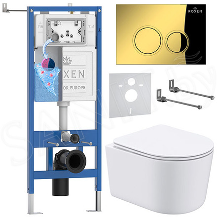 Комплект инсталляции 6 в 1 Roxen StounFix Dual Fresh 968026 с аромадозатором