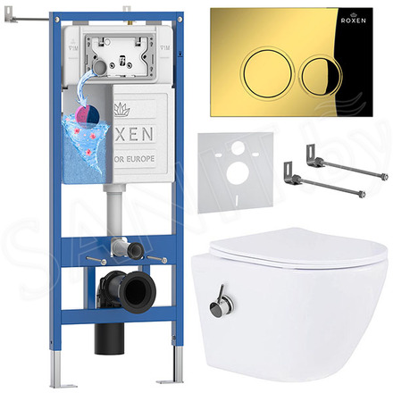 Комплект инсталляции 6 в 1 Roxen StounFix Dual Fresh 968097 с аромадозатором