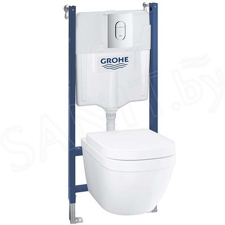 Комплект инсталляции Grohe Solido 5 в 1 с подвесным унитазом Euro Ceramic 39535000