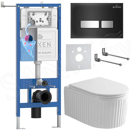 Комплект инсталляции 6 в 1 Roxen StounFix Dual Fresh 968297 с аромадозатором