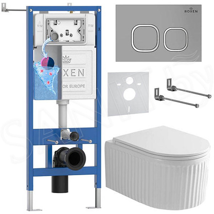 Комплект инсталляции 6 в 1 Roxen StounFix Dual Fresh 968275 с аромадозатором
