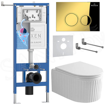 Комплект инсталляции 6 в 1 Roxen StounFix Dual Fresh 968254 с аромадозатором