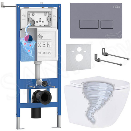 Комплект инсталляции 6 в 1 Roxen StounFix Dual Fresh 968330 с аромадозатором