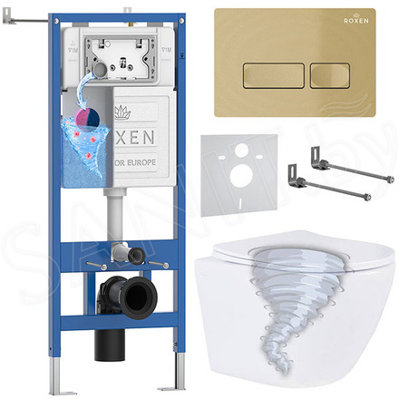 Комплект инсталляции 6 в 1 Roxen StounFix Dual Fresh 968332 с аромадозатором