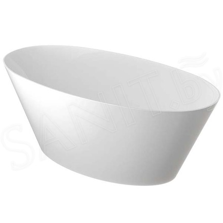 Ванна из искусственного камня Belux Дубай ВД-1600 белый матовый Solid Surface