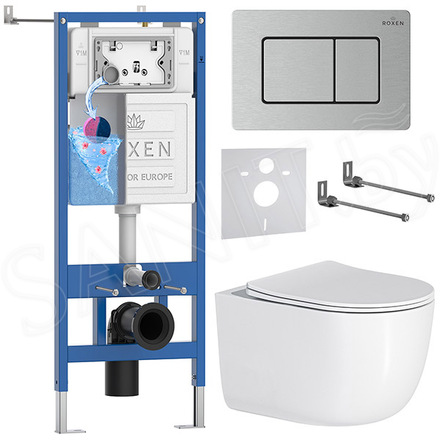 Комплект инсталляции 6 в 1 Roxen StounFix Dual Fresh 968489 с аромадозатором