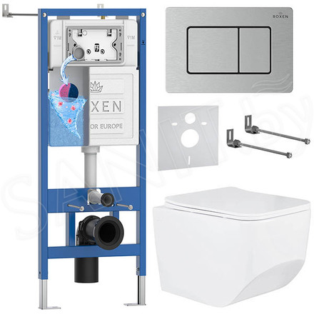 Комплект инсталляции 6 в 1 Roxen StounFix Dual Fresh 968433 с аромадозатором