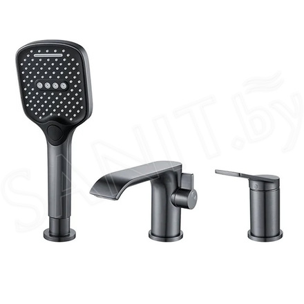 Смеситель на борт ванны Shevanik S4112T на 3 отверстия