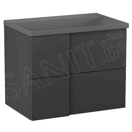 Тумба под умывальник Lauter Nelli 70 / 90 антрацит