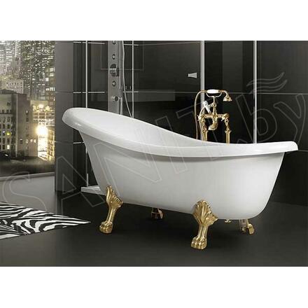 Ванна из искусственного камня Belux Ладья ВЛА 1600 белый матовый Solid Surface