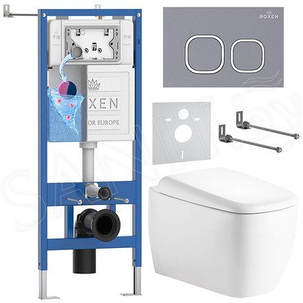Комплект инсталляции 6 в 1 Roxen StounFix Dual Fresh 968519 с аромадозатором