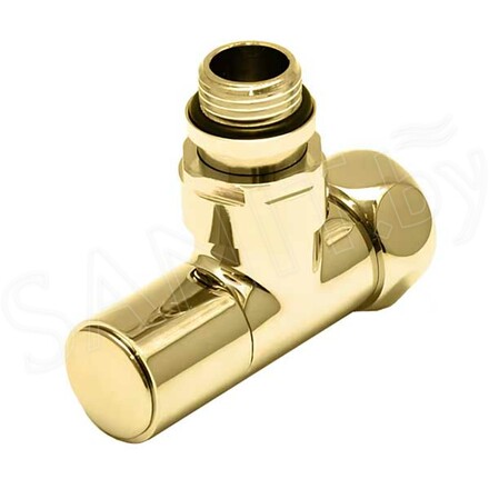 Комплект вентилей угловых колпачковых 3/4''х1/2" Г/Ш золото