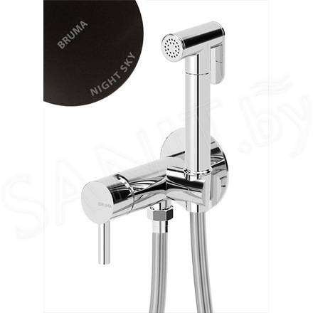 Смеситель встраиваемый Bruma Bidet 1078611NS Night Sky с гигиеническим душем
