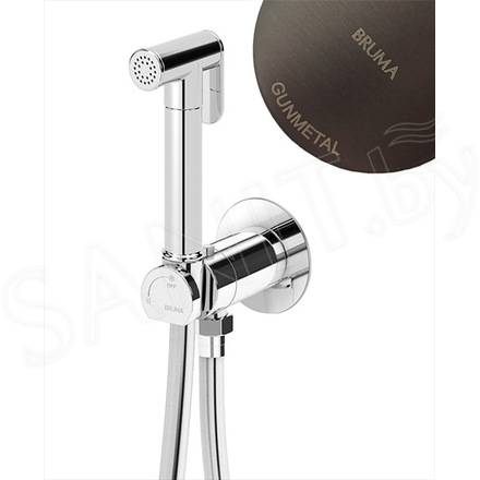 Смеситель встраиваемый Bruma Bidet 1451103MG Gunmetal с гигиеническим душем