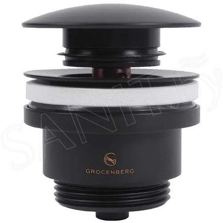 Донный клапан Grocenberg GB106 черный матовый